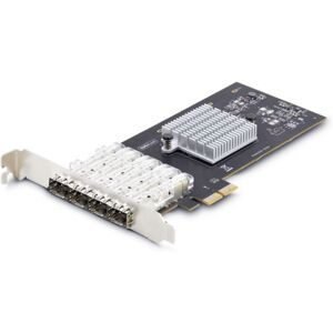 StarTech.com Startech P041GI-NETWORK-CARD - 4-Port GbE SFP Netzwerkkarte, PCIe 2.0 x2, Intel I350-AM4 4x 1GbE