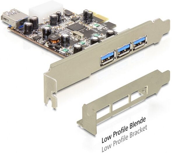 DeLock 89281 - PCI Express 3x USB3 Controller LowProfile