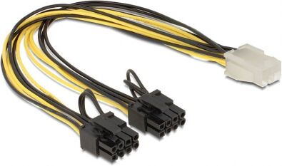 DeLock 83433 - Kabel PCI Express Stromversorgung 6 Pin Buchse > 2 x 8 Pin Stecker