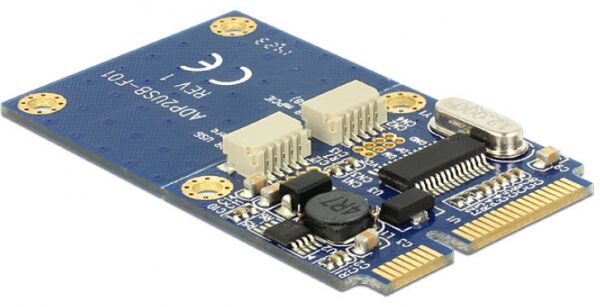 DeLock 95242 - Modul MiniPCIe I/O full size 2 x USB 2.0 Typ A Buchse