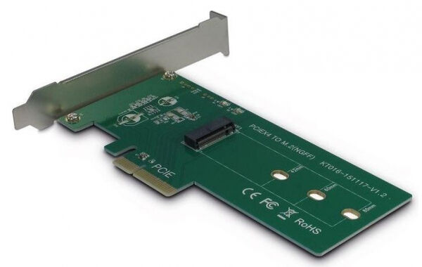 Inter-Tech KT016 - PCIe Karte für eine M.2 PCIe Festplatte