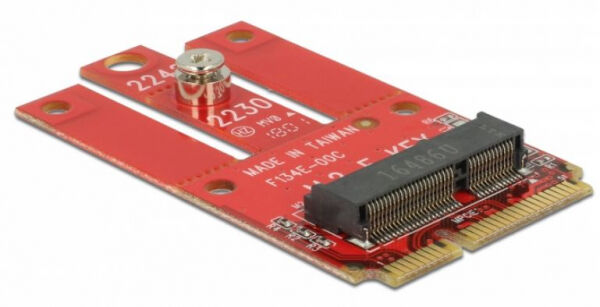 DeLock 63909 - Adapter Mini PCIe > M.2 Key E Slot