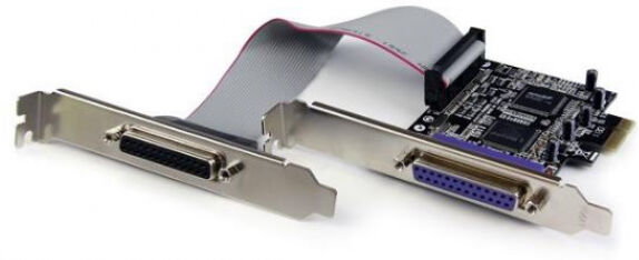 StarTech.com Startech PEX2PECP2 - 2 Port PCI Express Parallel IEEE 1284 DB-25 Schnittstellenkarte - Low Profile