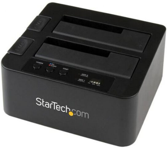 StarTech.com Startech SDOCK2U33RE - USB3 / eSATA auf 2,5/3,5 Zoll Festplatten Duplizierer Dock - Kopierstation mit SATA3