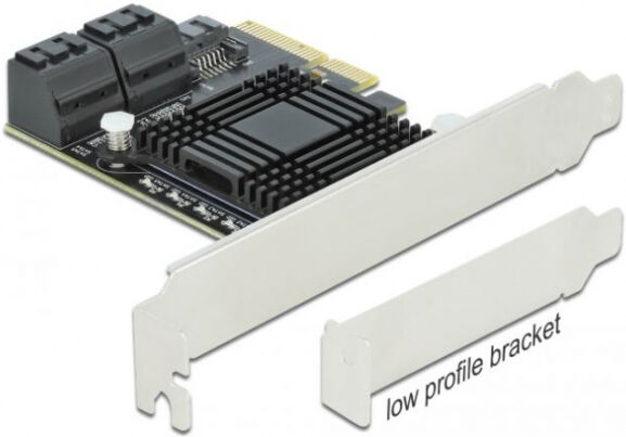 DeLock 90498 - 5 Port SATA PCI Express x4 Karte - Low Profile Formfaktor