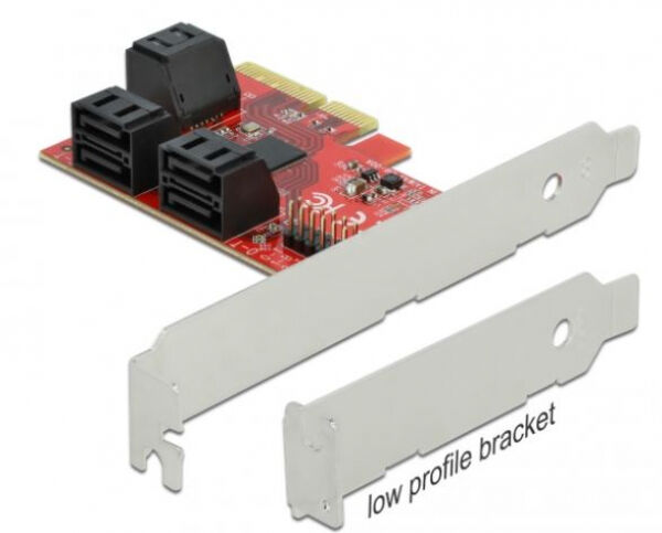 DeLock 89042 - 6 Port SATA PCI Express x4 Karte - Low Profile Formfaktor