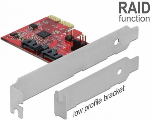 DeLock 90406 - 2 Port SATA PCI Express Karte mit RAID 1 - Spiegelung bestehender Daten