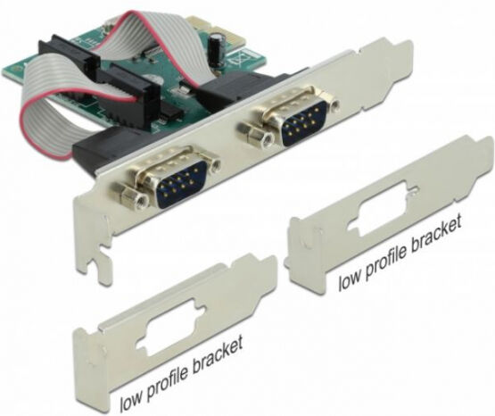 DeLock 90007 - PCI Express Karte zu 2 x Seriell RS-232