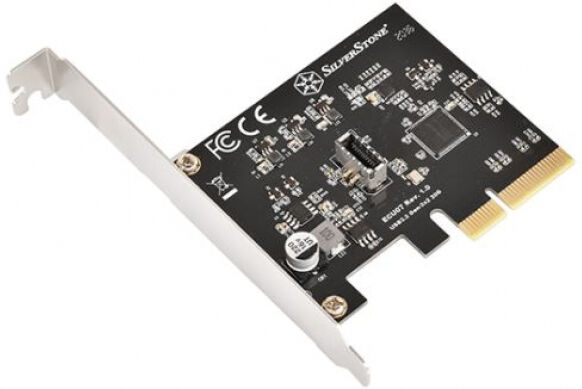 Silverstone SST-ECU07 - SuperSpeed USB 20Gbps / internal USB-C Key-A 3.2 Gen 2x2 PCIe expansion card