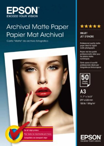 Epson - Archival Matte A3, 189g/m2, 50pcs