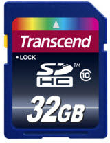 Transcend SDHC-Card - 32GB - Class10