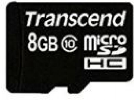 Transcend microSDHC Card (TS8GUSDHC10) - 8GB - Class10