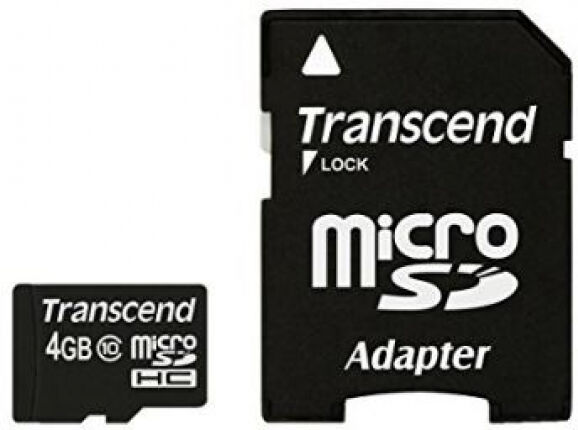 Transcend microSDHC-Card - 4GB - Class10