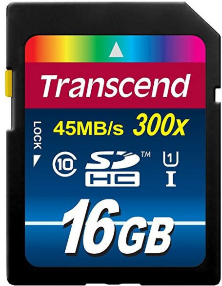 Transcend SDHC-Card UHS-I 300x - 16GB - Class10