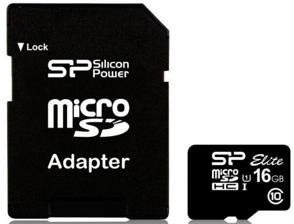 Silicon Power microSDHC Card Class10 UHS-I - 16GB