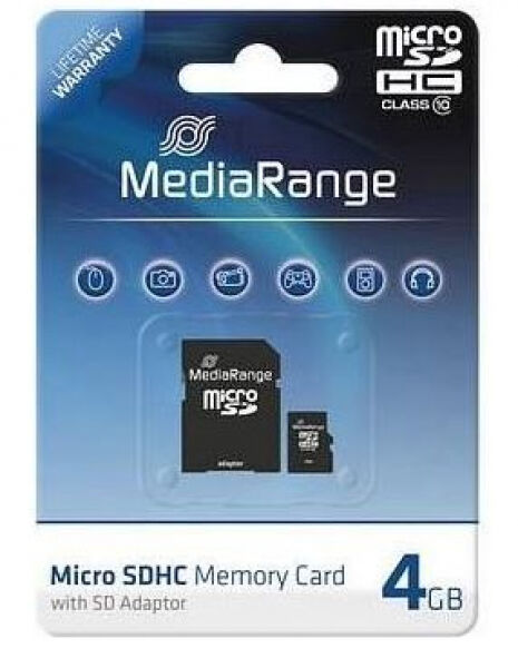 Mediarange microSDHC-Card Class10 - 4GB