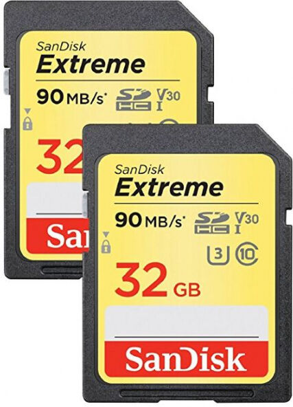 SanDisk ActionSC Extreme microSDHC - 32GB - 2er Pack