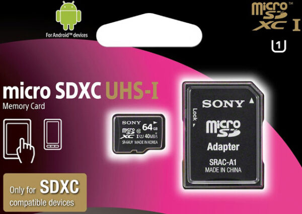 Sony microSDHC Card Class10 UHS-I U1 - 64GB