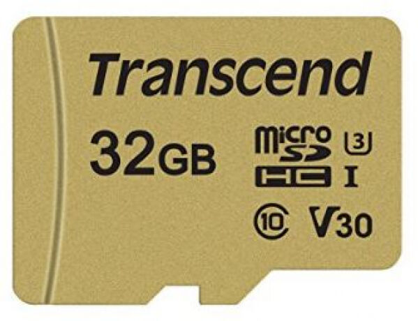 Transcend microSDHC Card USD500S Class10 UHS-I U3 - 32GB