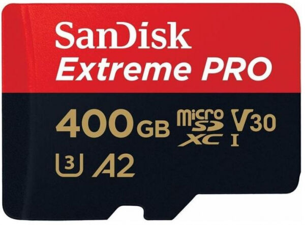 SanDisk microSDXC Card Extreme Pro UHS-I U3 / A2 / Class 10 - 400GB