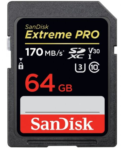 SanDisk SDXC Card Extreme Pro V30 U3 Class10 - 64GB