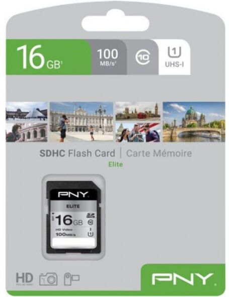 PNY Elite SDHC-Card Class10 / UHS-I U1 - 16GB