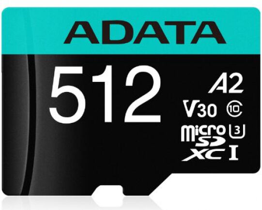 A-Data microSDXC-Card Premier Pro Class10 / UHS-I U3 / V30 / A2 - 64GB