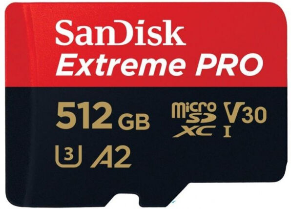 SanDisk microSDXC-Card Extreme Pro Class10 / UHS-I U3 / A2 - 512GB