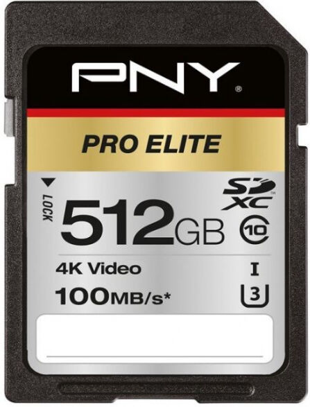 PNY SDXC-Card Elite UHS-I U3 / Class10 - 512GB