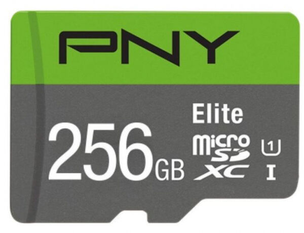 PNY microSDXC-Card Elite Class10 / UHS-I U1 / A1 / V10 - 256GB