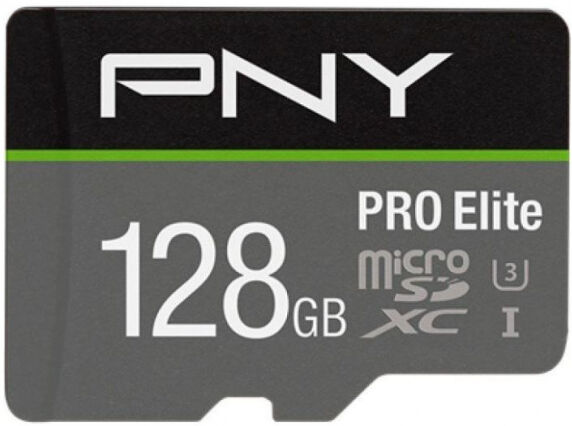 PNY microSDXC-Card Elite Pro Class10 / UHS-I U3 / A1 / V30 - 128GB