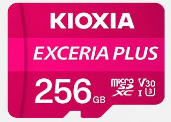 Divers Kioxia microSDXC-Card Exceria Plus Class10 / UHS-1 / U3 / V30 - 256GB