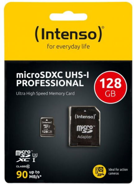 Intenso microSDXC-Card Professional UHS-I / Class10 - 128GB