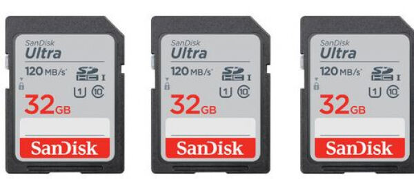 SanDisk Ultra microSDHC-Card UHS-I / Class10 - 32GB - 3er Pack