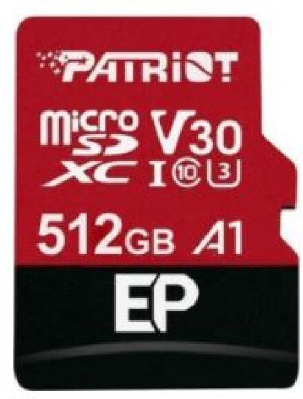 Patriot Memory Patriot EP microSDXC-Card / UHS-I U3, A1, Class 10 - 512GB