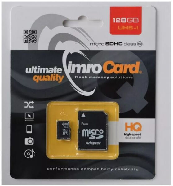 Divers IMRO microSDXC-Card UHS-I / Class 10 - 128GB