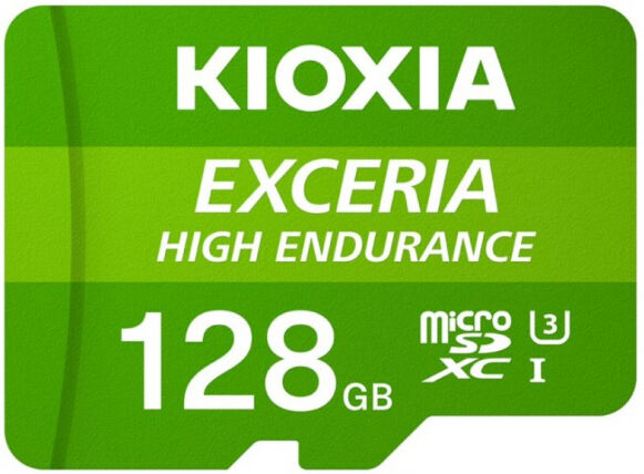 Toshiba Kioxia Exceria High Endurance microSDXC Card - UHS-I U3, A1, Class 10 - 128GB