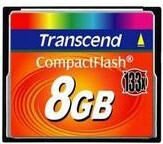 Transcend Compact Flash Card - 8GB - 133x Speed