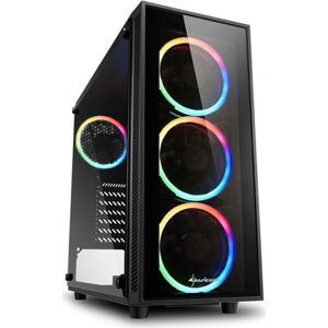 Sharkoon TG4 RGB - Midi-Tower Schwarz / Tempered Glass