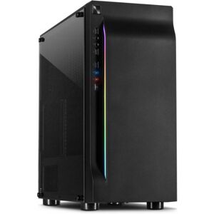 Inter-Tech A-3411 Creek RGB - Midi-Tower / Tempered Glass