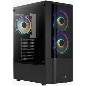 Aerocool Quantum v2 TG - Midi-Tower Schwarz/Grau