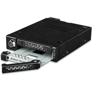 Icy Dock MB092VK-B - Rugged 2 Bay 2,5 Zoll U.2/U.3 NVMe SSD PCIe 4.0 Wechselrahmen für Ext. 3,5 Zoll Schacht