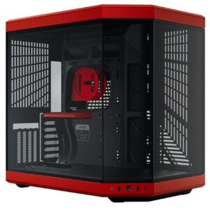 Divers Hyte Y70 - Midi-Tower / Tempered Glass - Rot