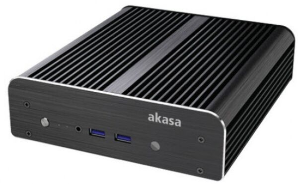 Akasa Newton S UCFF-Gehäuse (Intel NUC) - 65W Netzteil - schwarz