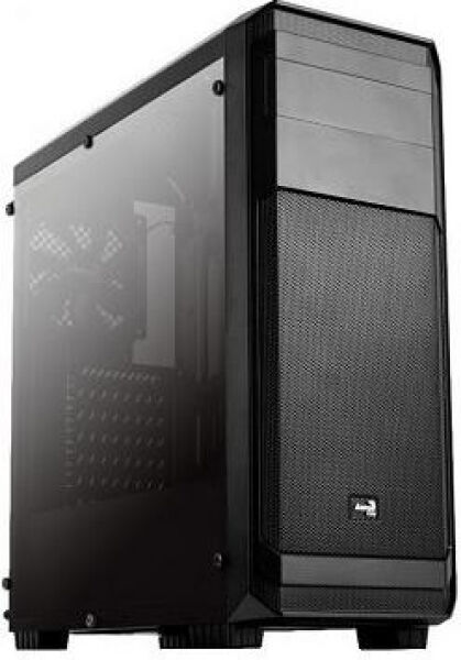 Aerocool Aero-300 FAW Midi-Tower mit Seitenfenster - Schwarz