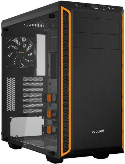 Be Quiet PureBase 600 Midi-Tower Orange mit Seitenfenster