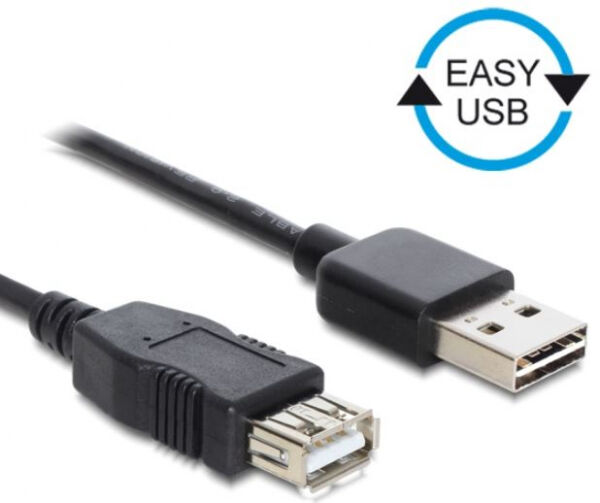 Delock 83373 - USB Verlängerung A -> A St/Bu 5.00m Easy USB