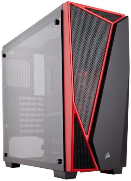 Corsair Carbide Series SPEC-04 Mid-Tower Gaming-Gehäuse - Schwarz/Rot