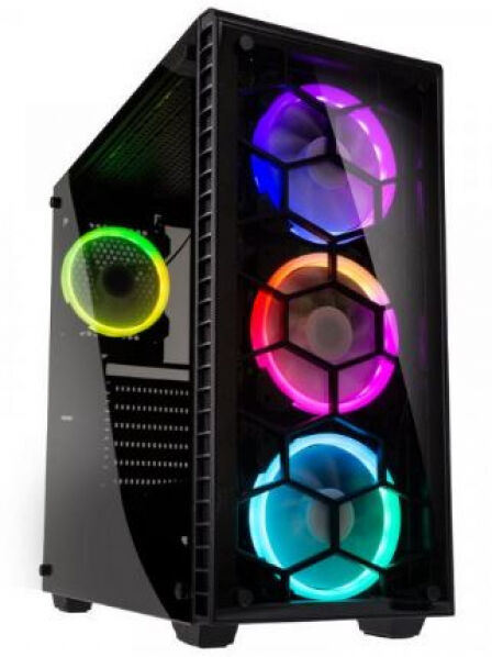 Kolink Observatory RGB Midi-Tower Tempered Glass - Schwarz mit Seitenfenster