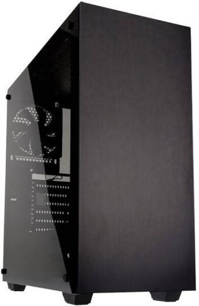 Kolink Stronghold Midi-Tower Tempered Glass - Schwarz mit Seitenfenster